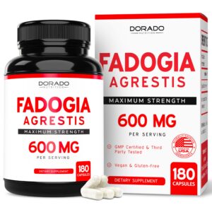 Version 1.0.0 Frasco de 180 cápsulas Fadogia Agrestis 600 mg