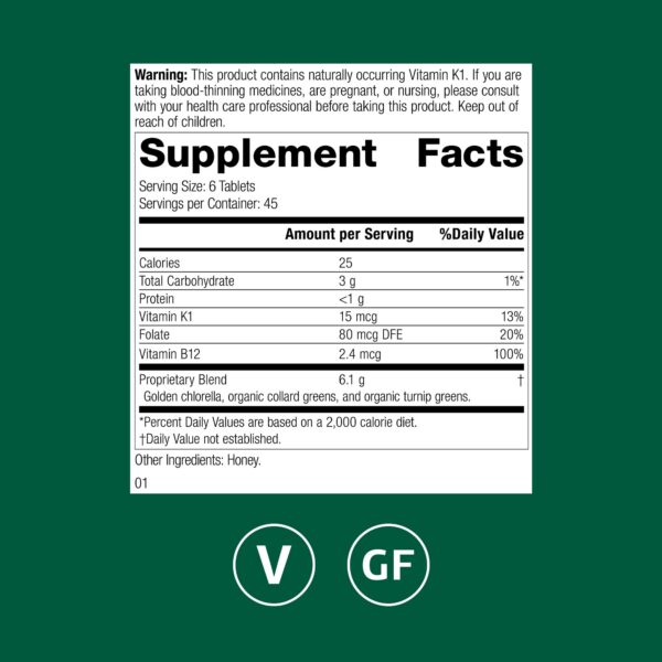 Frasco de 270 tabletas folato origen natural