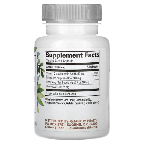 Version 1.0.0 Frasco de 30 cápsulas Quantum Health soporte inmunitario