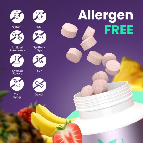 Frasco con 30 tabletas y etiqueta