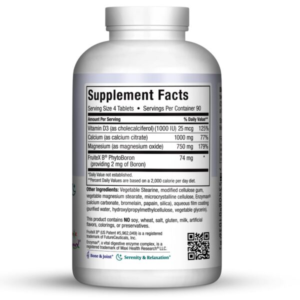 Frasco de 360 tabletas con etiqueta