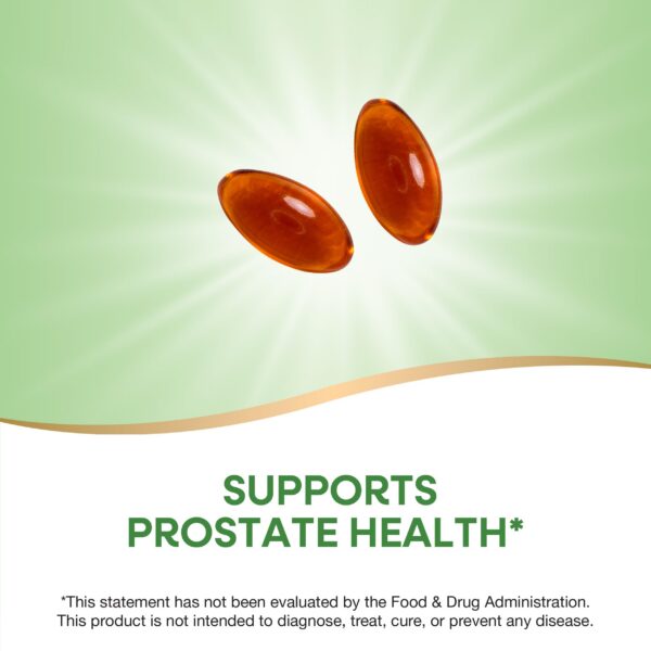 Frasco con 60 cápsulas blandas de Saw Palmetto Nature’s Way