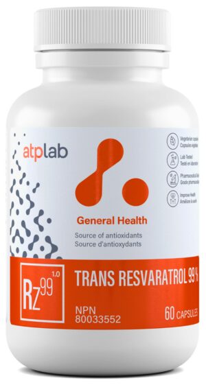 Version 1.0.0 Frasco con 60 cápsulas de Trans Resveratrol ATP LAB