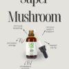 Frasco con 60 porciones tintura hongos para estrés y nervios