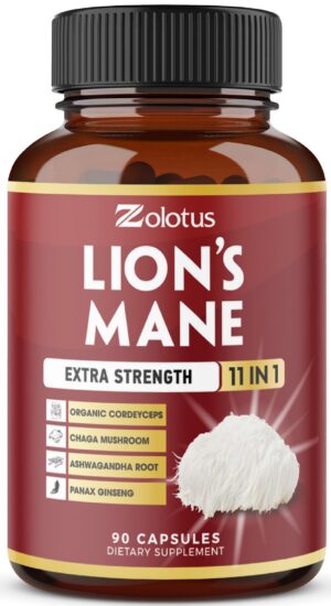 Version 1.0.0 Frasco 90 cápsulas Melena de León 11 en 1 Zolotus