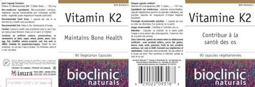 Version 1.0.0 Frasco con 90 cápsulas de vitamina K2 Bioclinic Naturals