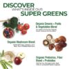 Frasco abierto Country Farms Super Greens 900g