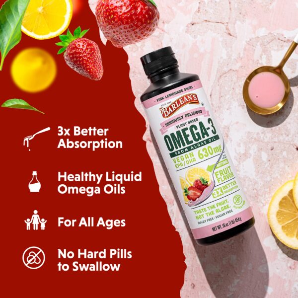 Frasco de aceite de algas omega-3