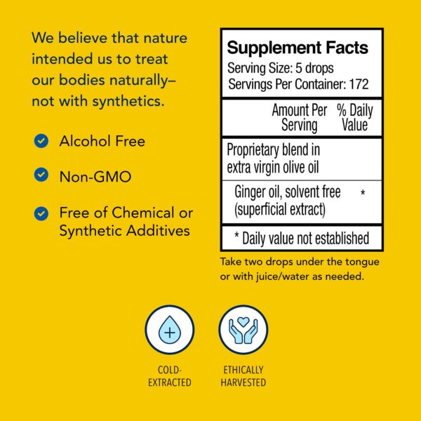 Version 1.0.0 Frasco aceite Gingerol sin químicos ni aditivos pack de 1