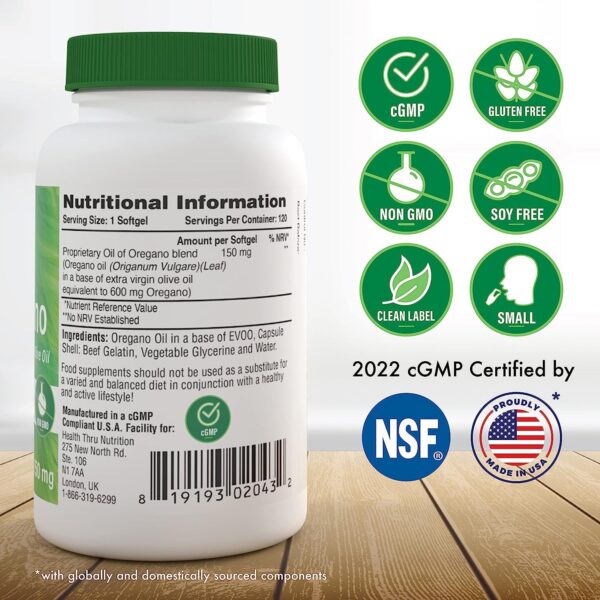 Frasco aceite de orégano concentrado 40 a 1 para sistema inmune