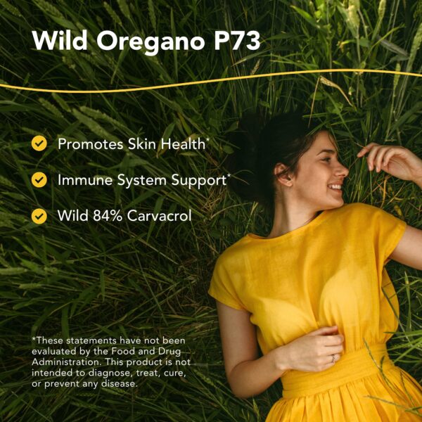 Frasco de aceite de orégano OregaUltra muestra etiqueta