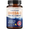 Version 1.0.0 Frasco de aceite de pescado MAV NUTRITION Omega 3 triple fuerza 180 cápsulas