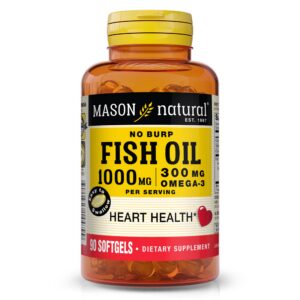 Frasco Aceite de Pescado Omega-3 Mason Natural 90 cápsulas