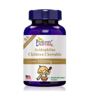 Frasco de ácido láctico masticable para niños Esmond Natural