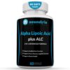 Frasco del suplemento Alpha Lipoic Acid Plus Acetyl L-Carnitine de Neonutrix