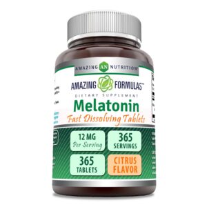 Frasco Amazing Formulas melatonina sabor cítrico