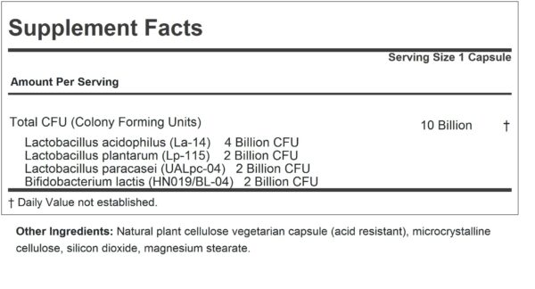 Version 1.0.0 frasco andrew lessman probióticos 10 mil millones ufc