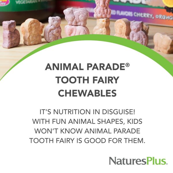 Frasco Animal Parade Vitaminas Tooth Fairy sabor vainilla