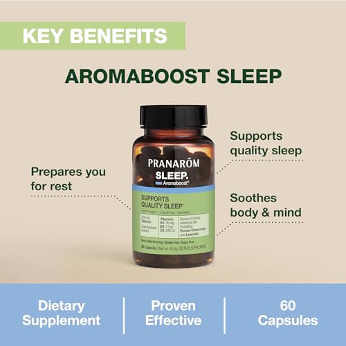 Version 1.0.0 Frasco de Aromaboost Sleep Pranarom con 60 tabletas