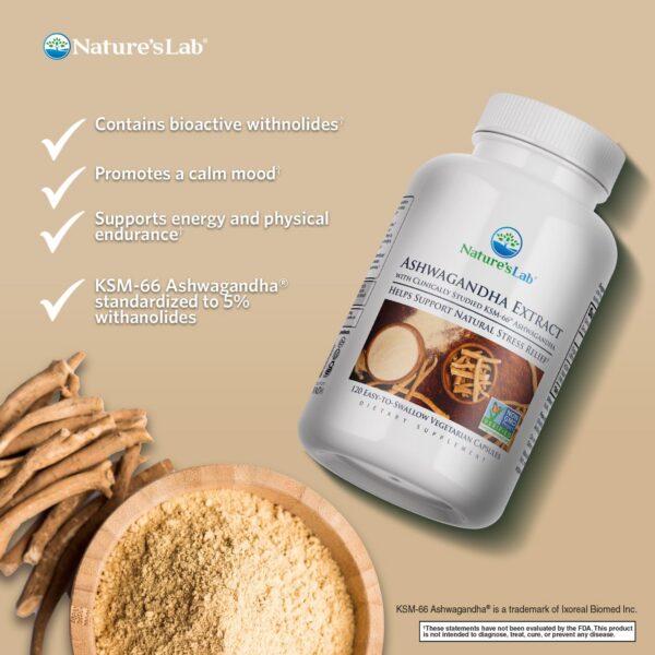 Frasco-Ashwagandha-KSM66-Natures-Lab-120-capsulas