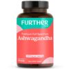 Frasco de Ashwagandha orgánica Further Food 1325mg con 120 cápsulas