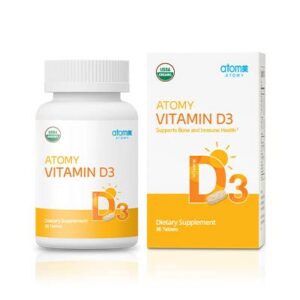 Frasco Atomy Vitamina D3 - Frente