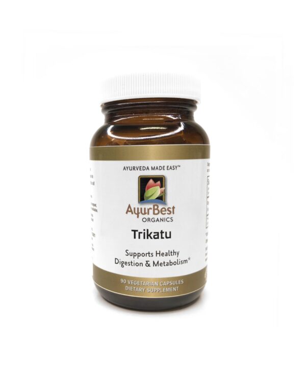 Version 1.0.0 Frasco AyurBest suplemento herbal Trikatu 500mg 90 cápsulas