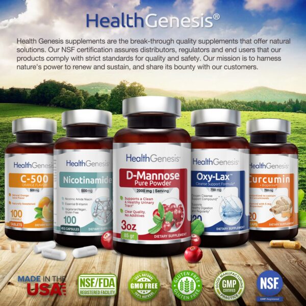 Suplemento vitamina B3 Health Genesis sin efecto flush