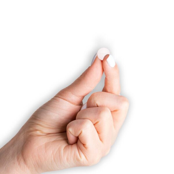 Frasco con etiqueta de suplemento B12