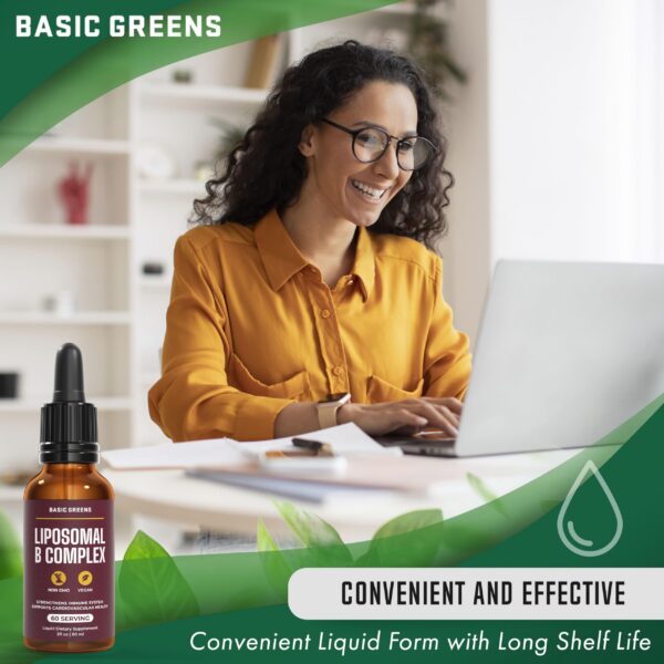 Frasco BASIC GREENS complejo de vitaminas B con caja