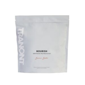 Frasco batido Tranont Nourish sabor Brownie Batter 14.3 oz