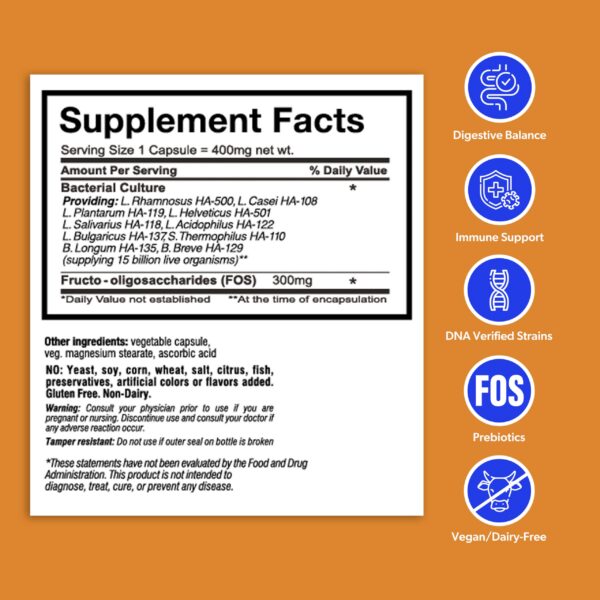 Version 1.0.0 Frasco Belle + Bella Flora Restore suplemento probiótico y prebiótico