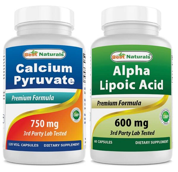 Version 1.0.0 Frasco Best Naturals con calcio piruvato y ácido alfa-lipoico