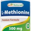 Version 1.0.0 Frasco Best Naturals L-Metionina 500 mg 120 cápsulas vegetarianas