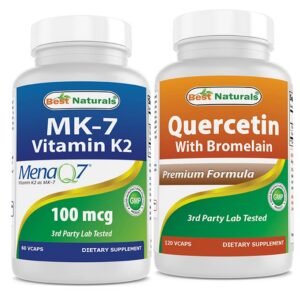 Version 1.0.0 Frasco de Best Naturals MK-7 100 mcg y Quercetina con Bromelina