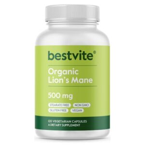 Frasco Bestvite Melena de León 500mg 120 cápsulas vegetales