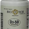 Frasco Bio-Tech Pharmacal D3-50 vitamina d3 50000 ui
