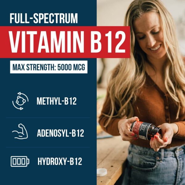 Frasco BioActive vitamina b12 alta potencia 60 dosis