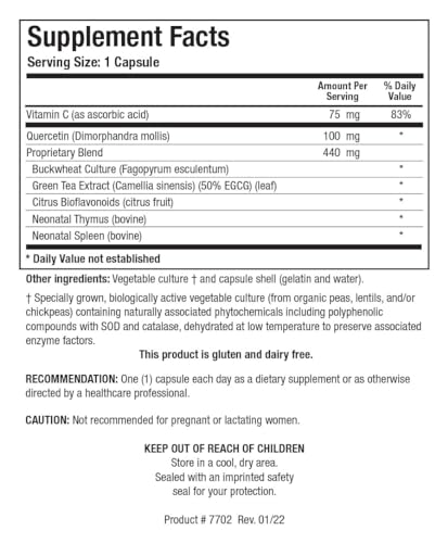Frasco Biotics Research Bio FCTS con vitamina c y bioflavonoides