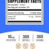 Frasco de biotina 10000mcg BulkSupplements