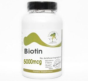 Frasco biotina 5000mcg Naturetition suplemento