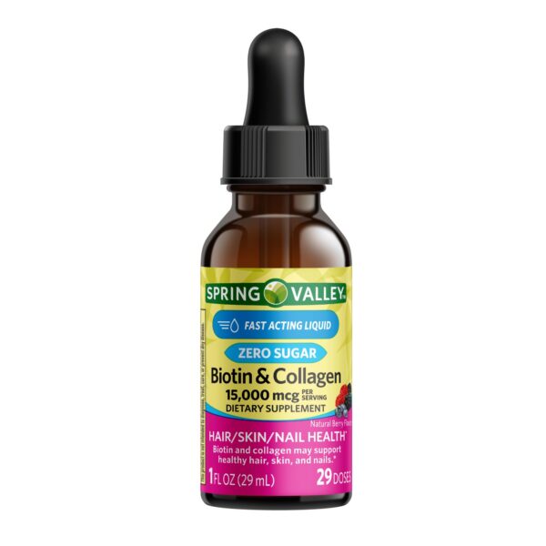 Biotina y Colágeno líquido 1 fl oz