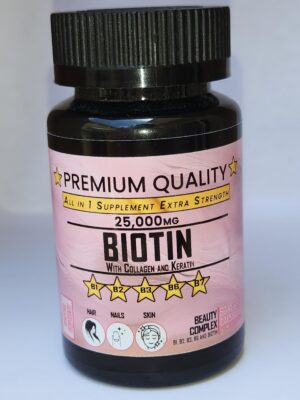 Frasco biotina con colágeno y queratina