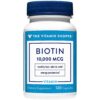 Frasco de Biotina The Vitamin Shoppe para salud capilar
