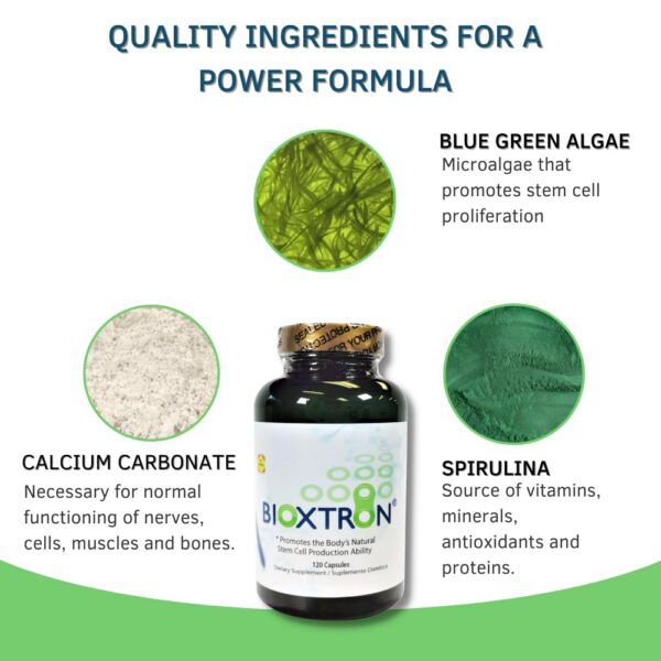 Version 1.0.0 Frasco Bioxtron suplemento natural células madre