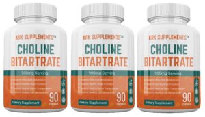 Frasco de KRK Supplements bitartrato de colina 900 mg