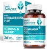 Frasco Bold Botanica Ashwagandha Plus 30 cápsulas veganas