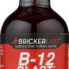 Version 1.0.0 Frasco Bricker Labs B-12 Blast líquido con sabor a frambuesa
