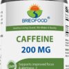 Version 1.0.0 Frasco Brieofood de tabletas de cafeína 200mg 360 unidades