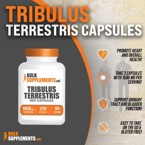 Frasco BulkSupplements Tribulus Terrestris sin gluten